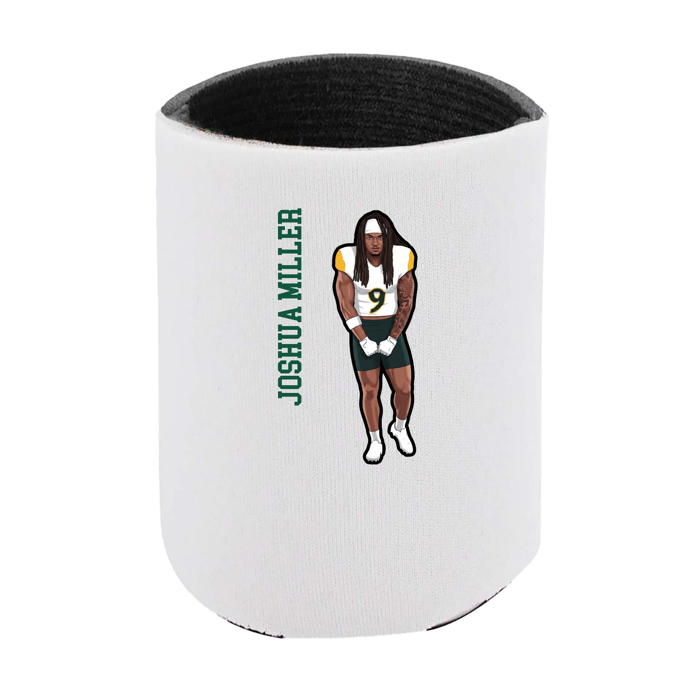 Can Holder — Name Vertical in White