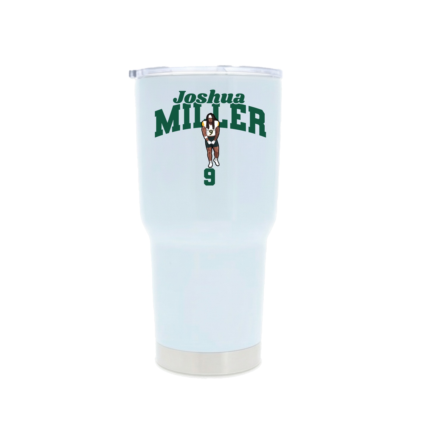 30oz Stainless Steel Tumbler — Signature Arch in White