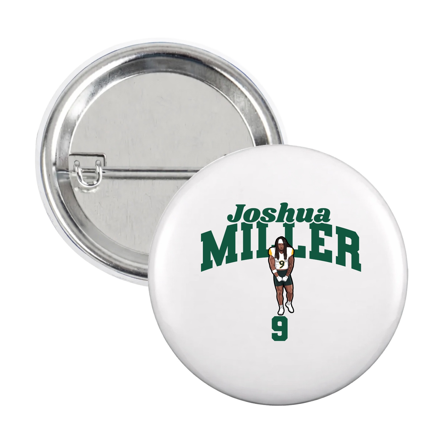 Game Day Button — Signature Arch in White