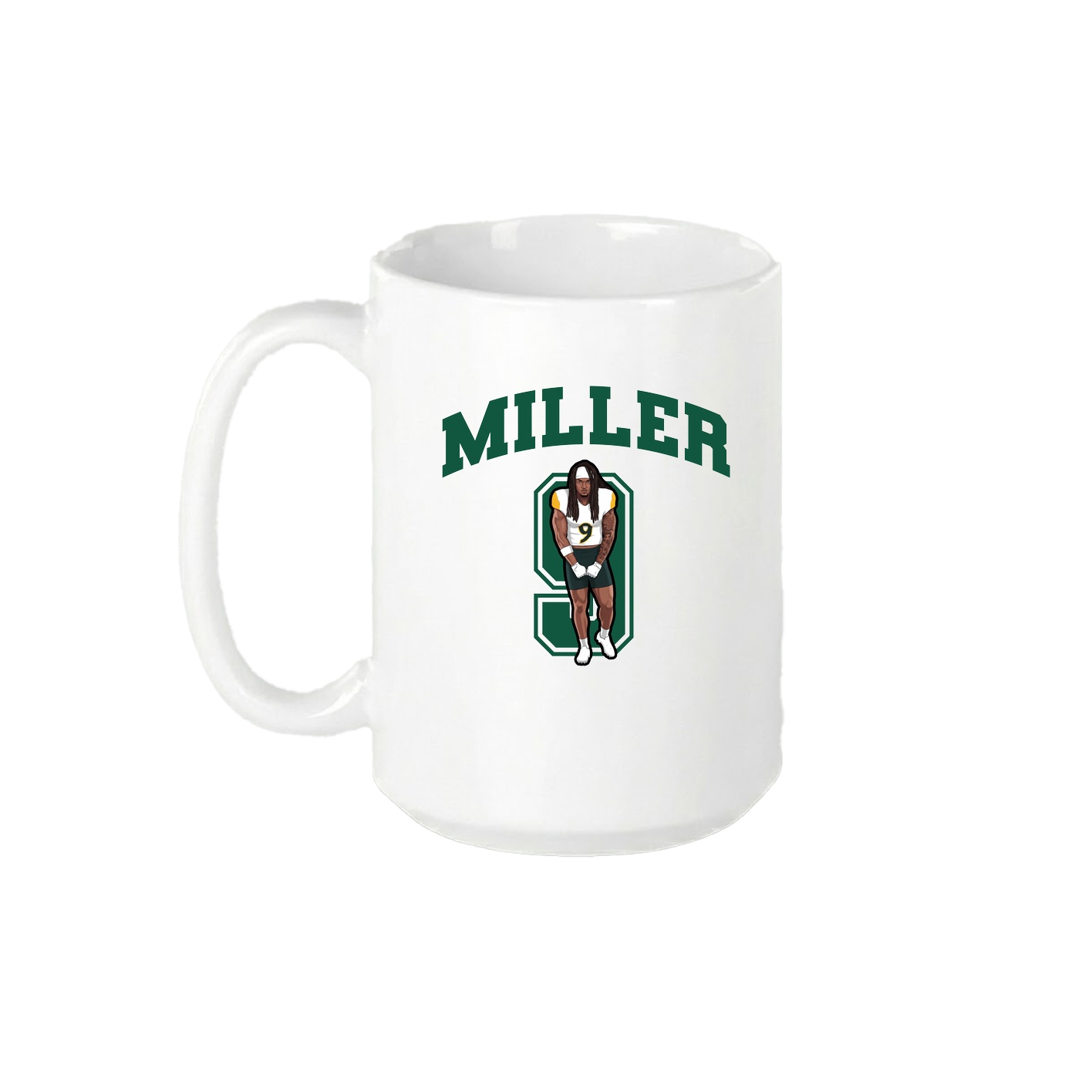 15oz Coffee Mug — Number in White