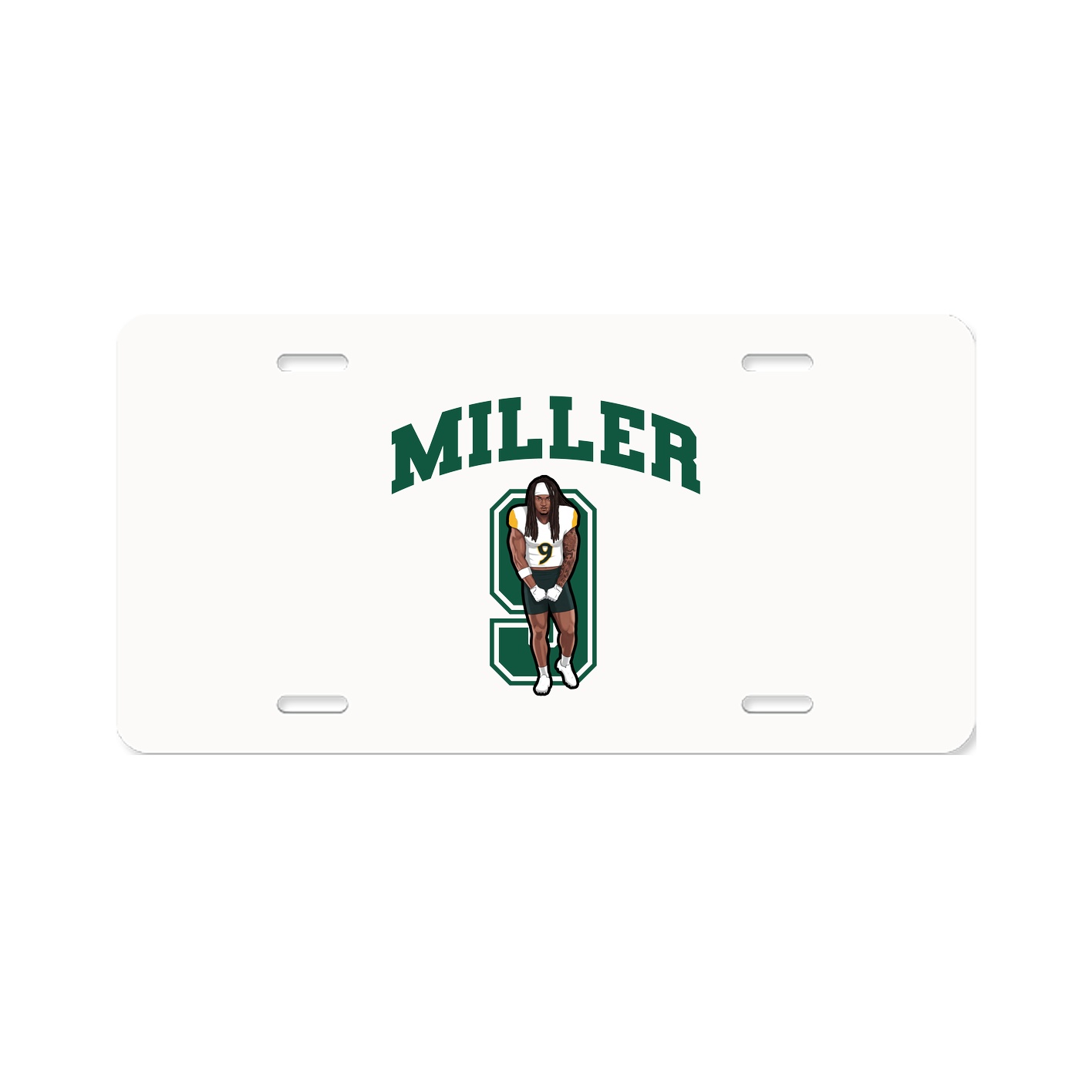 License Plate — Number in Classic