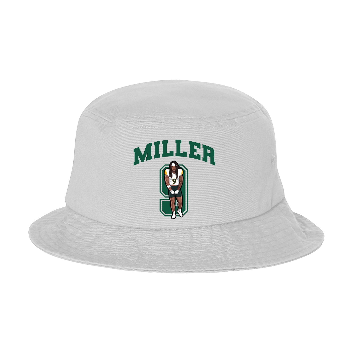 Bucket Cap — Number in White