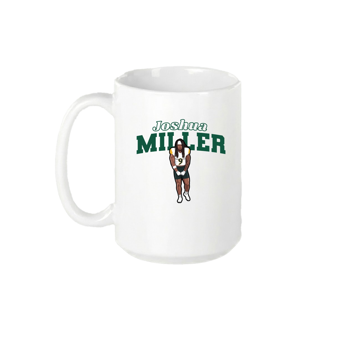 15oz Coffee Mug — Name Arch in White
