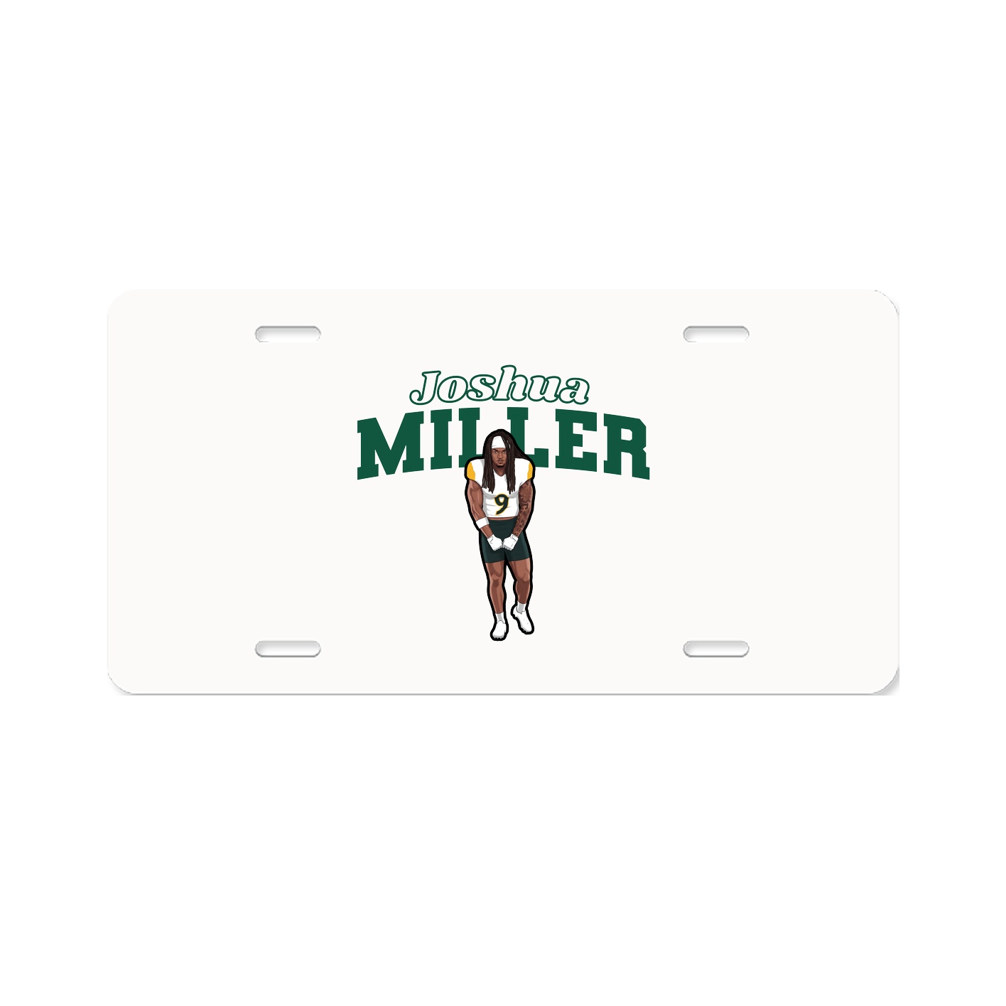 License Plate — Name Arch in Classic