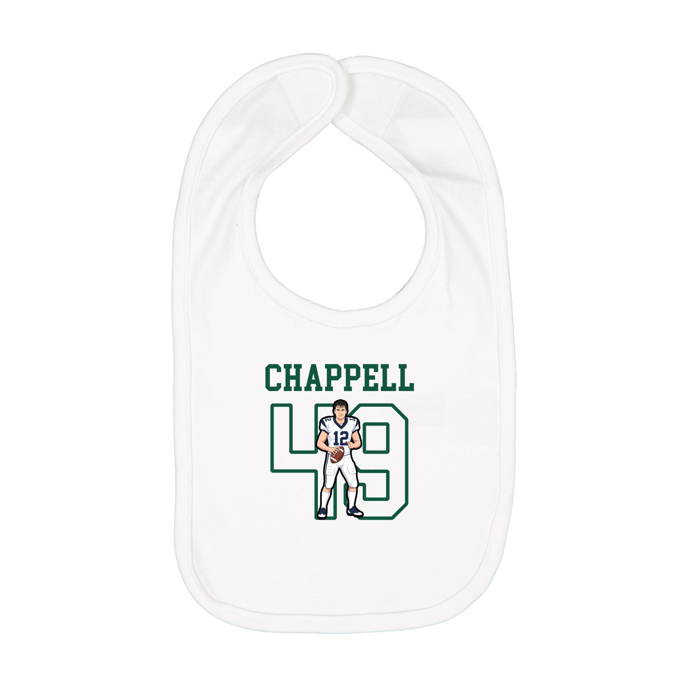 Infant Bib — Shirsey in White