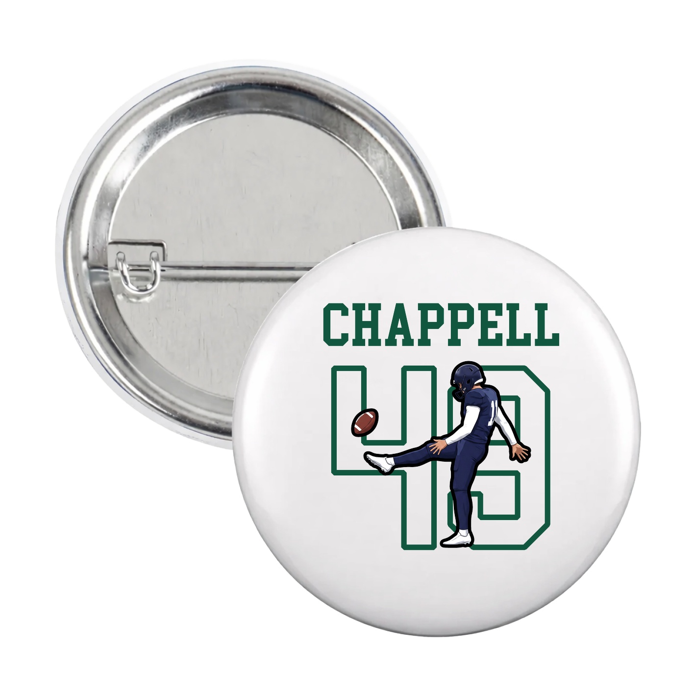 Game Day Button — Shirsey in White