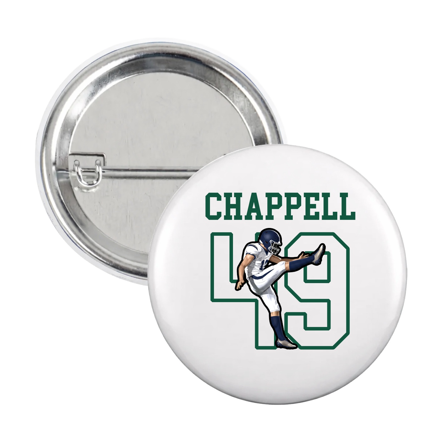Game Day Button — Shirsey in White