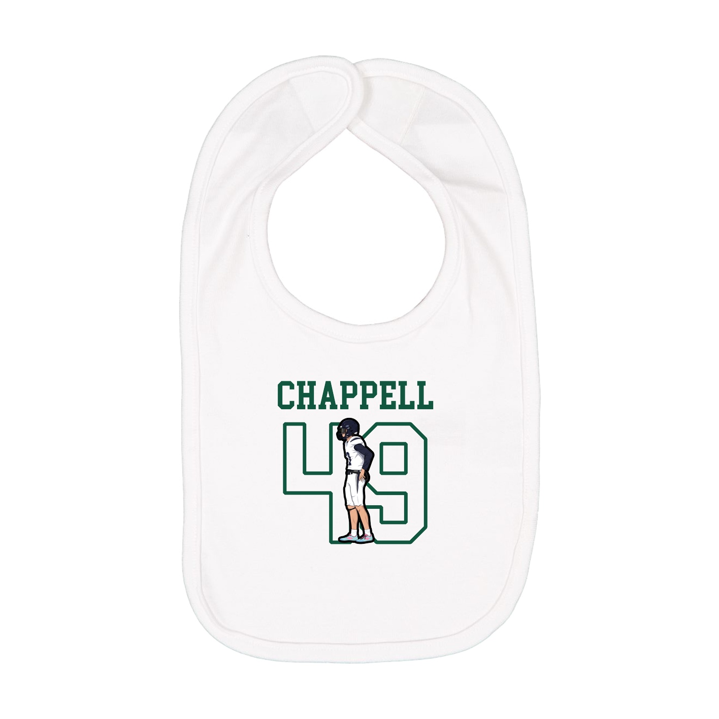 Infant Bib — Shirsey in White