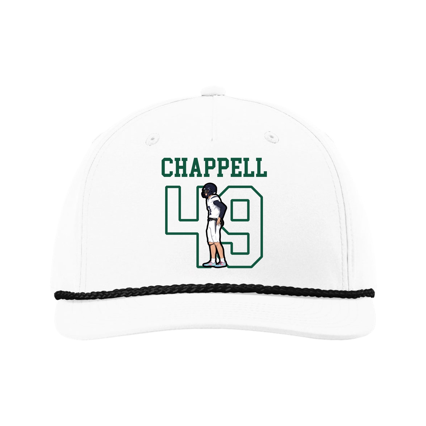 Five-Panel Classic Rope Cap — Shirsey in White