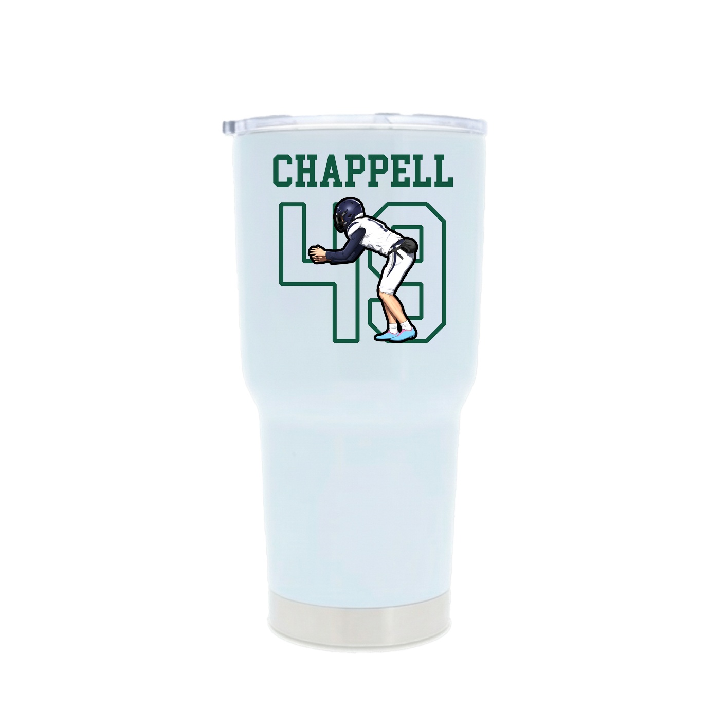 30oz Stainless Steel Tumbler — Shirsey in White