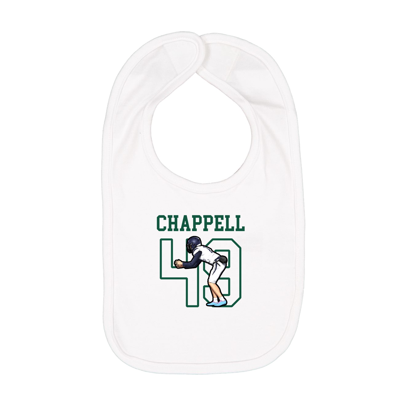 Infant Bib — Shirsey in White