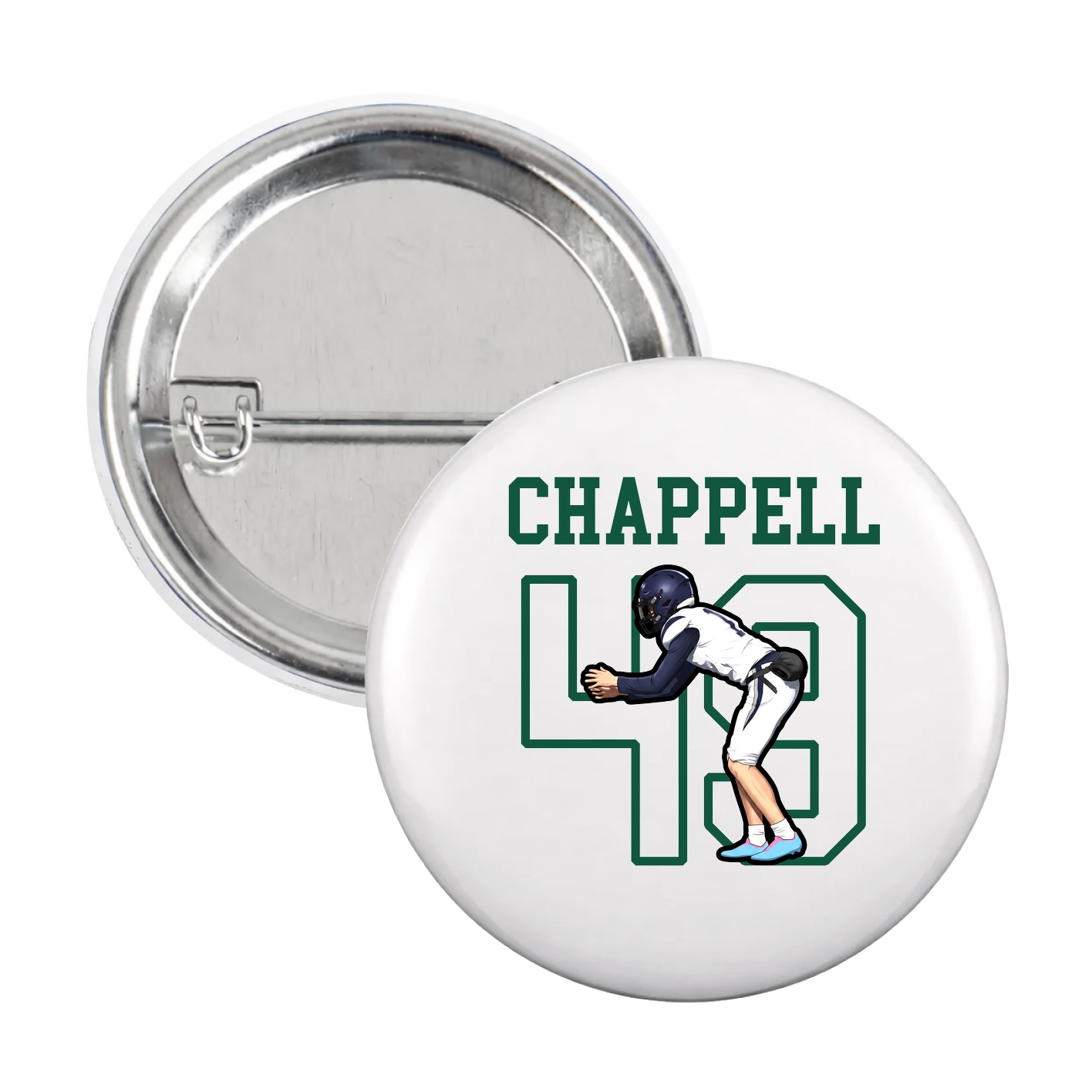 Game Day Button — Shirsey in White