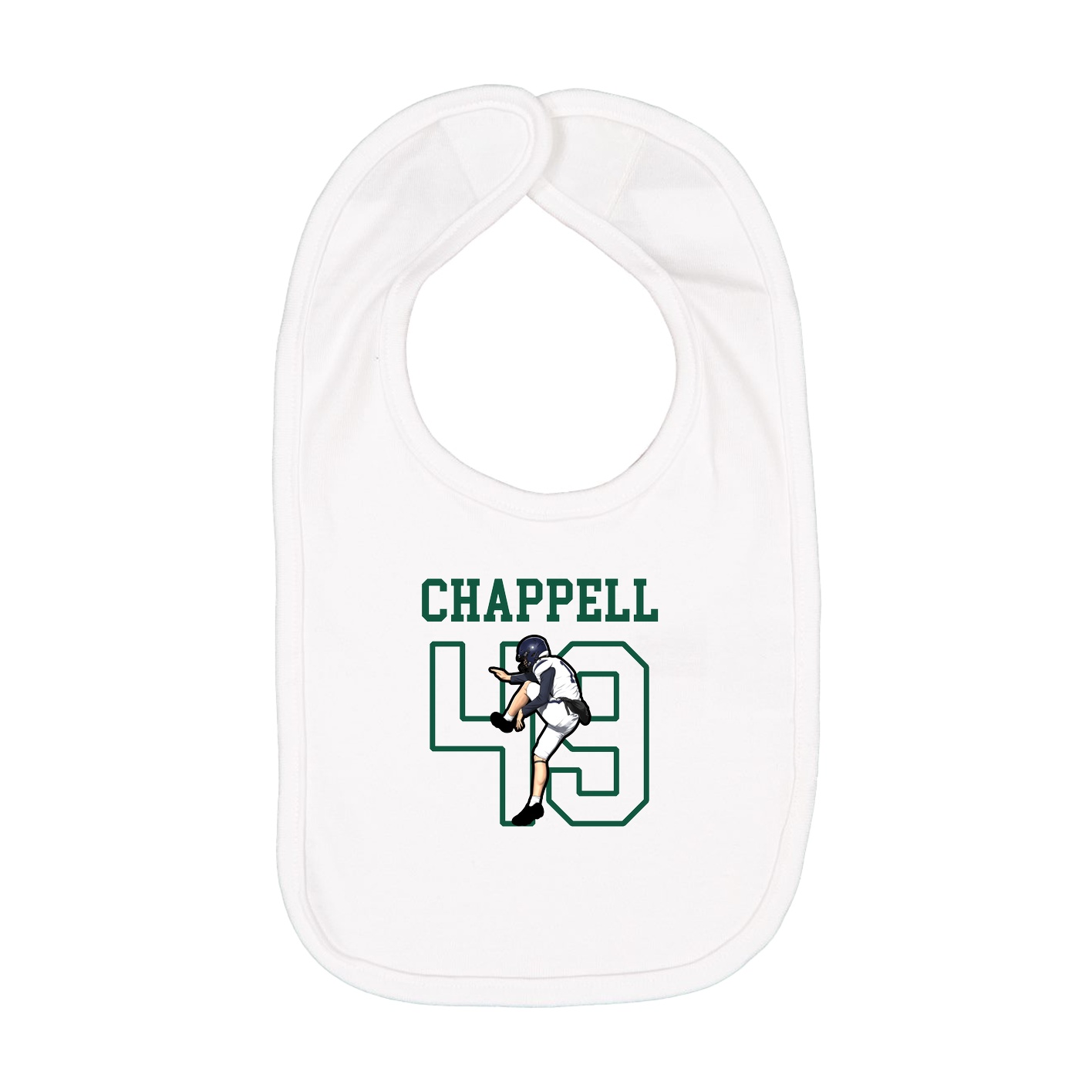 Infant Bib — Shirsey in White
