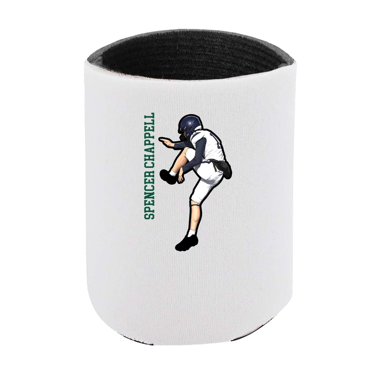 Can Holder — Name Vertical in White