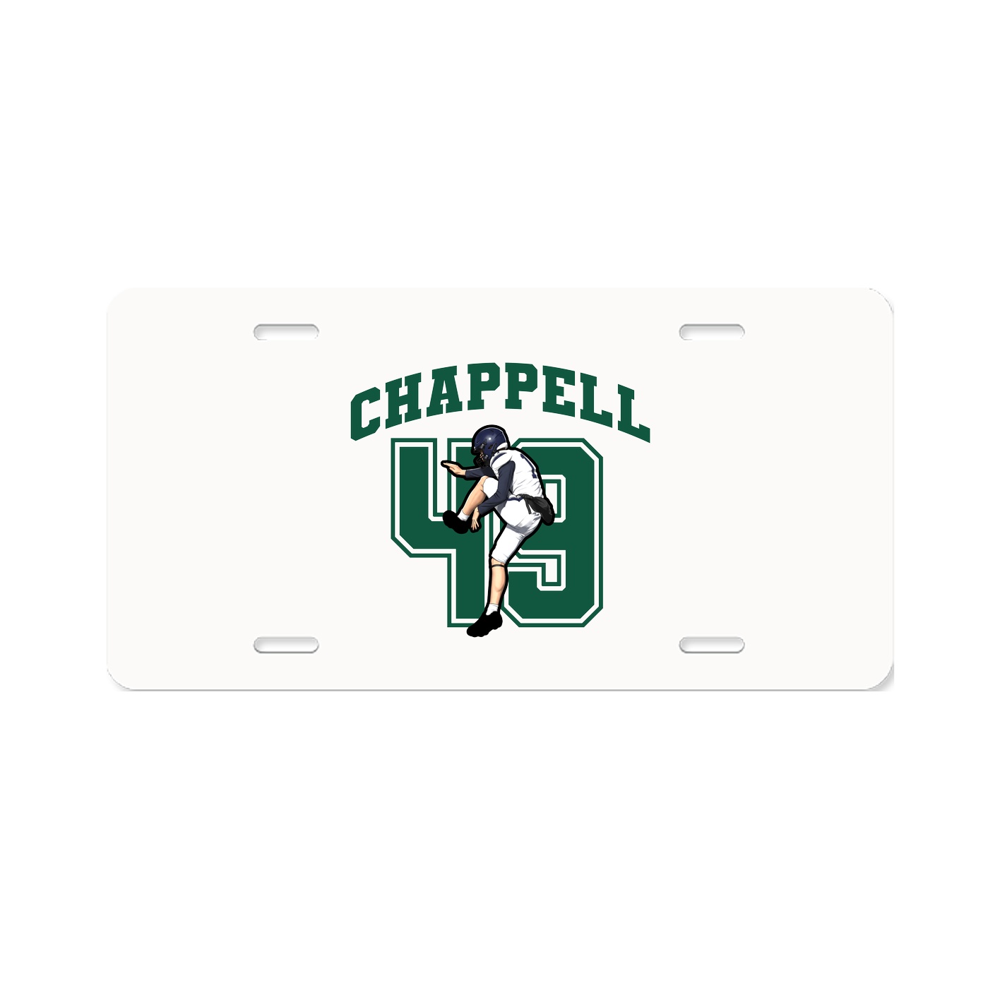 License Plate — Number in Classic