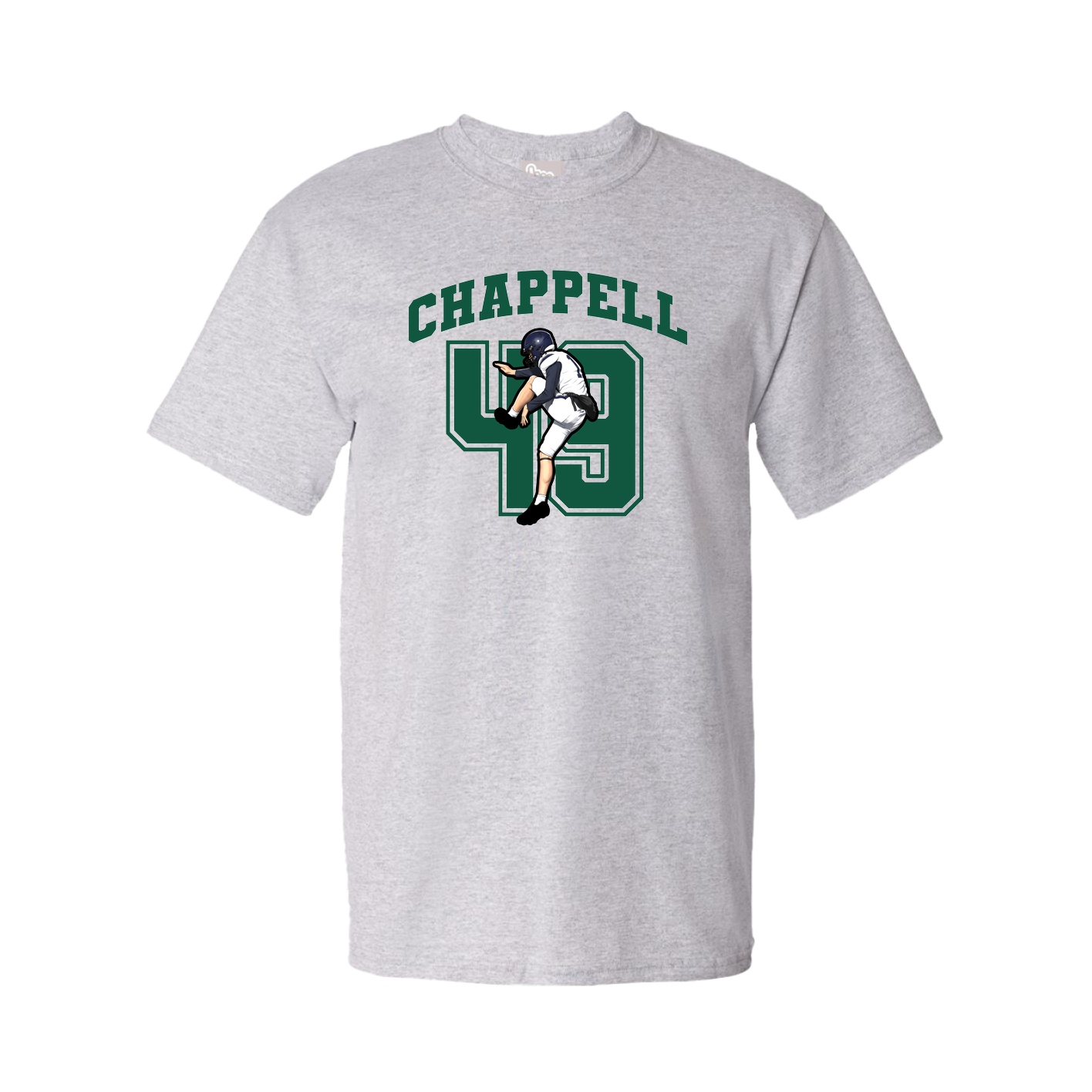 Youth Tee — Number in Grey