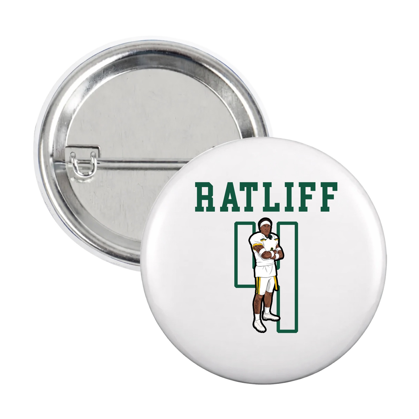 Game Day Button — Shirsey in White