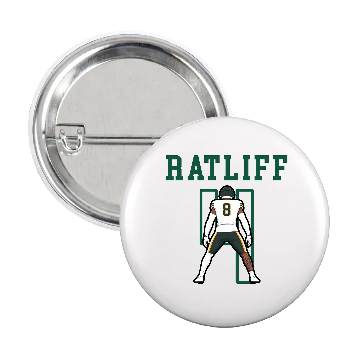 Game Day Button — Shirsey in White