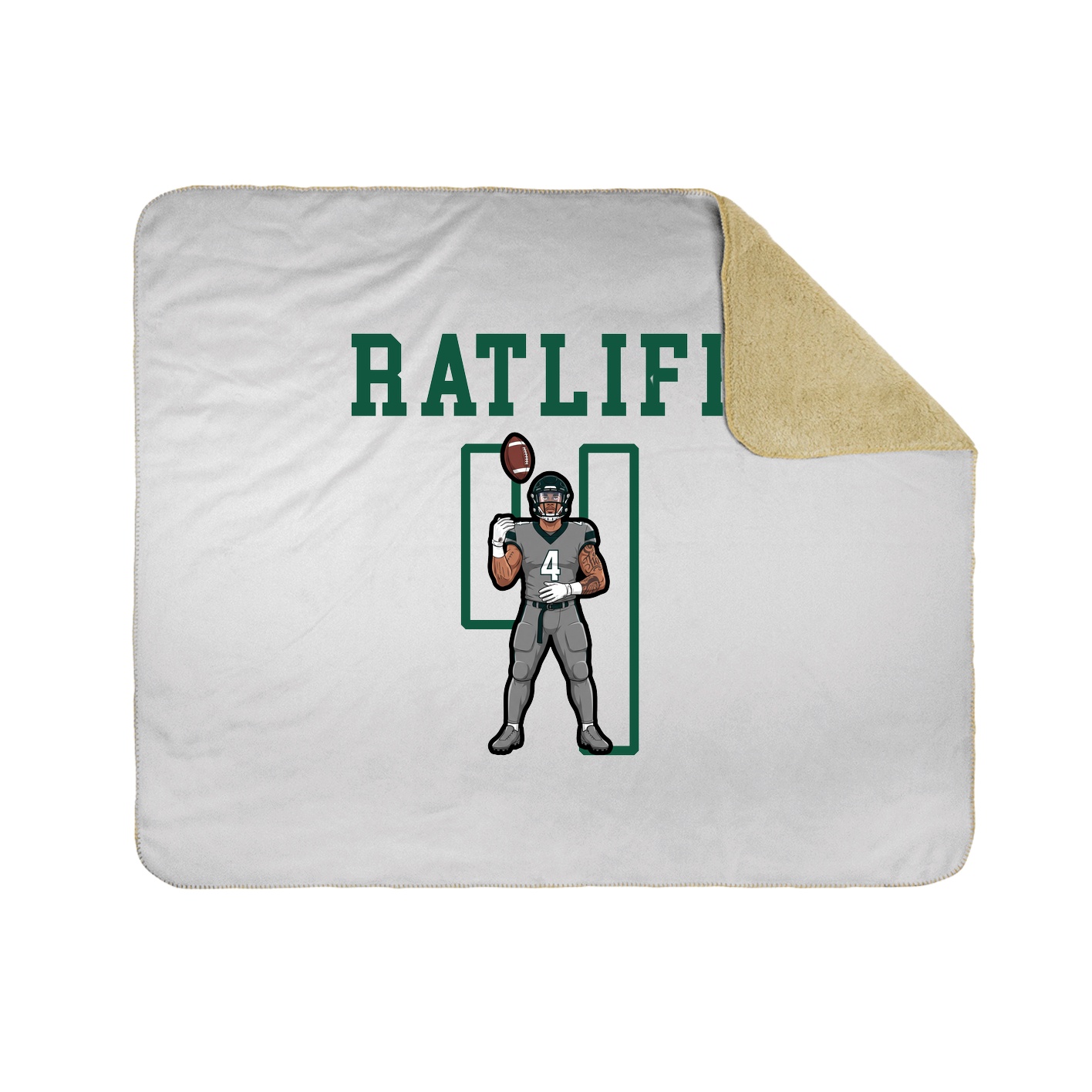 Throw Blanket — Shirsey in White