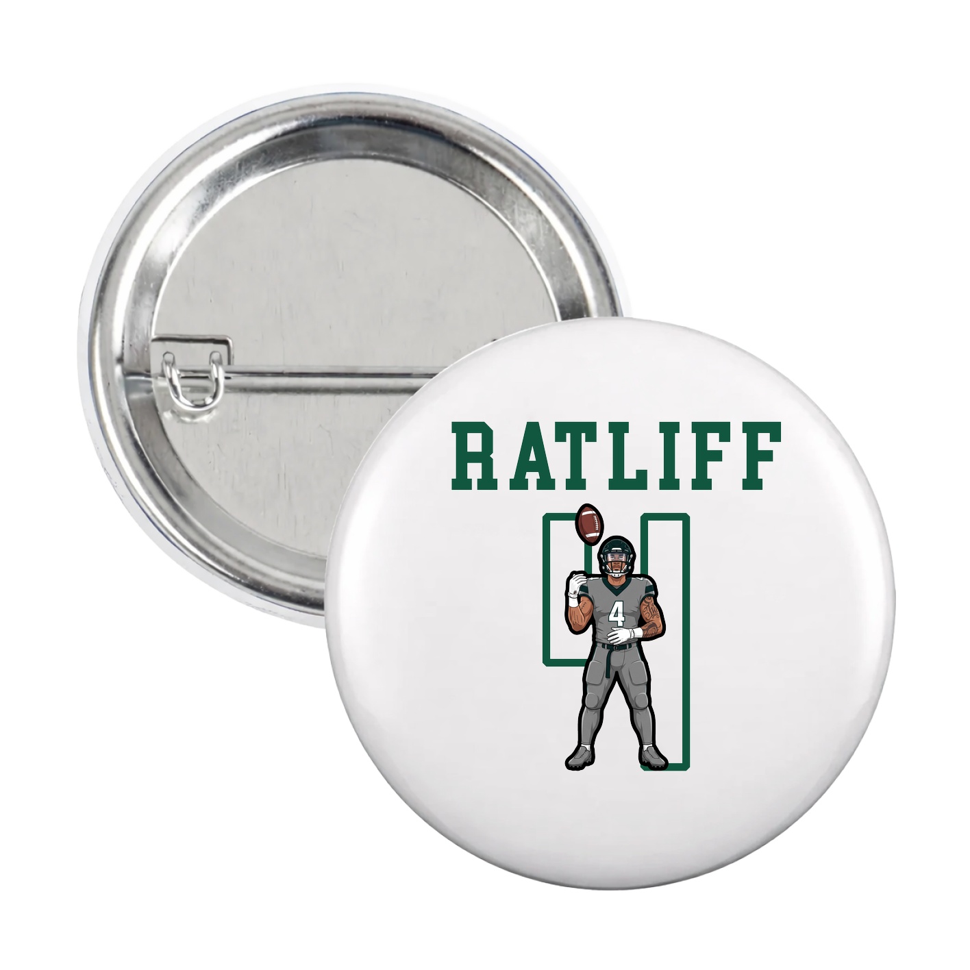 Game Day Button — Shirsey in White