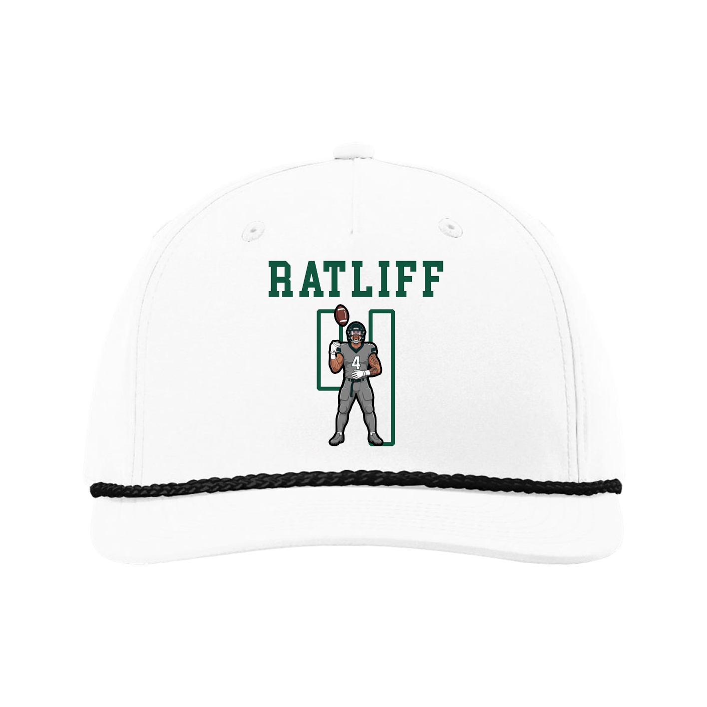 Five-Panel Classic Rope Cap — Shirsey in White