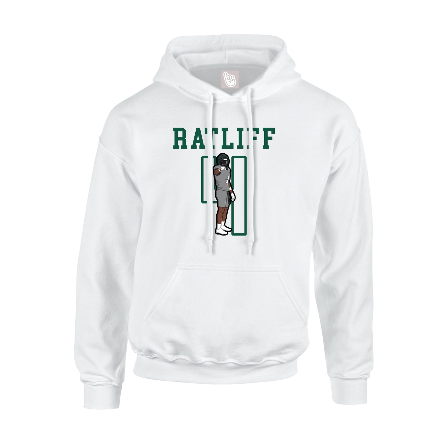 Hoodie — Shirsey in White