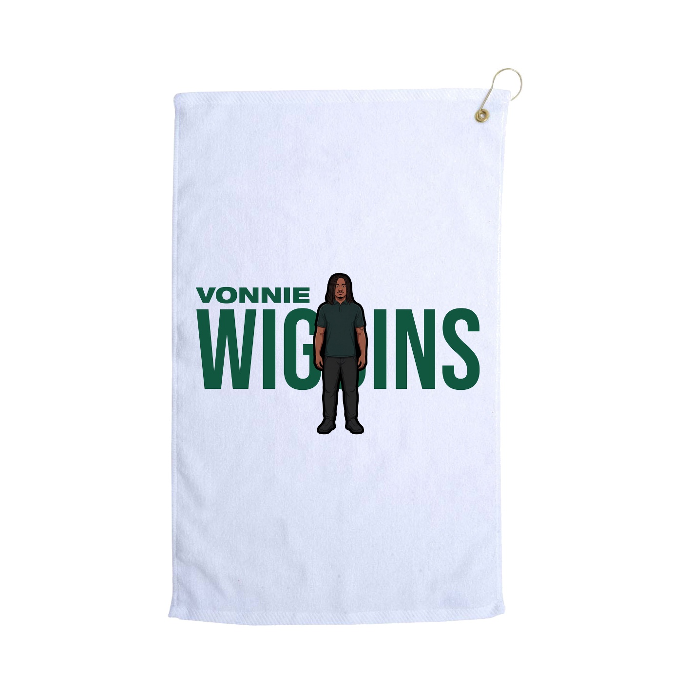Golf Towel — Player Name in White