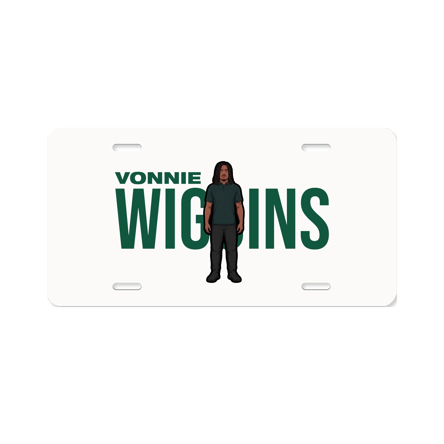 License Plate — Player Name in Classic