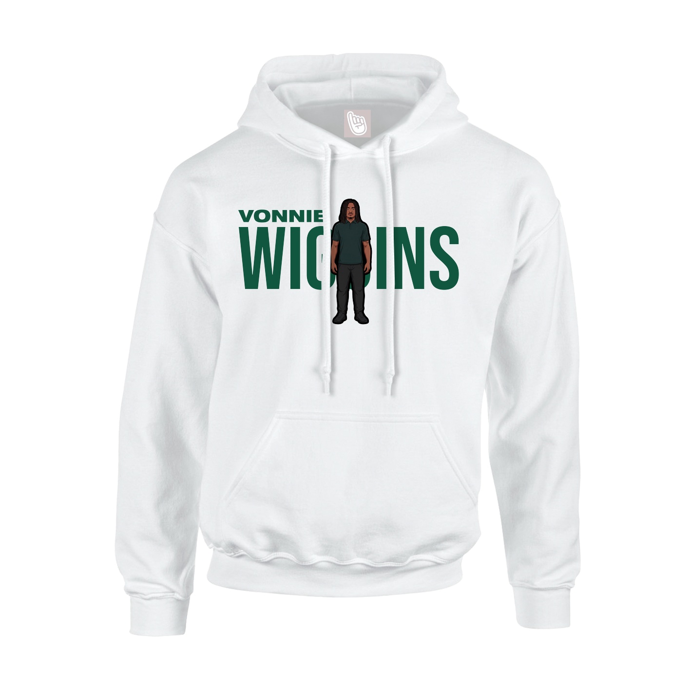 Youth Hoodie — Player Name in White