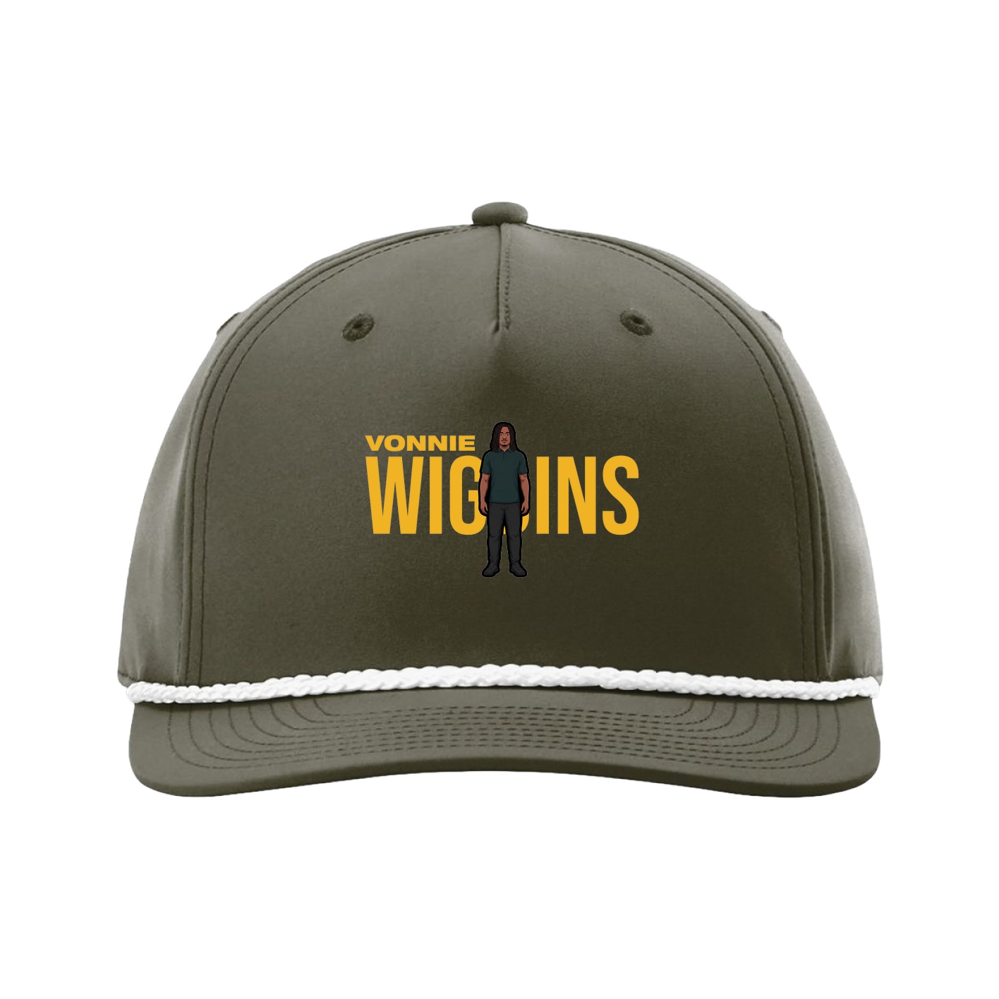Five-Panel Classic Rope Cap — Player Name in Green