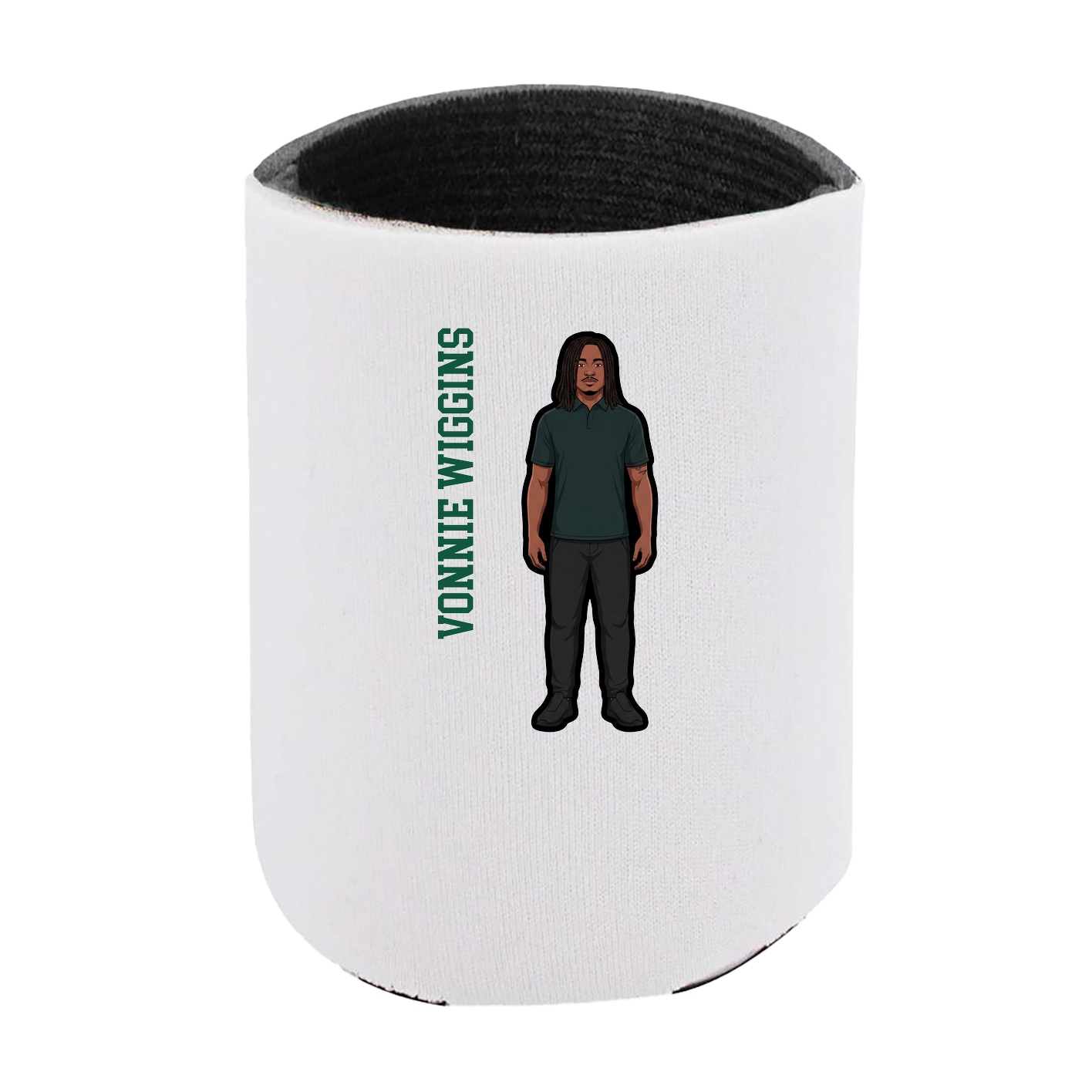 Can Holder — Name Vertical in White