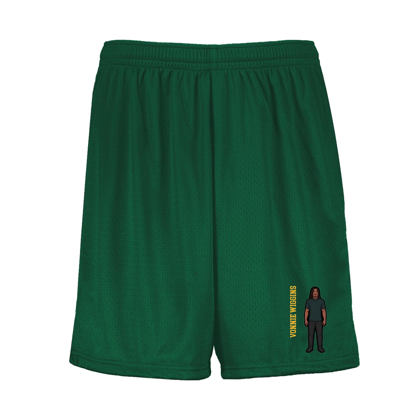 Shorts — Name Vertical in Green