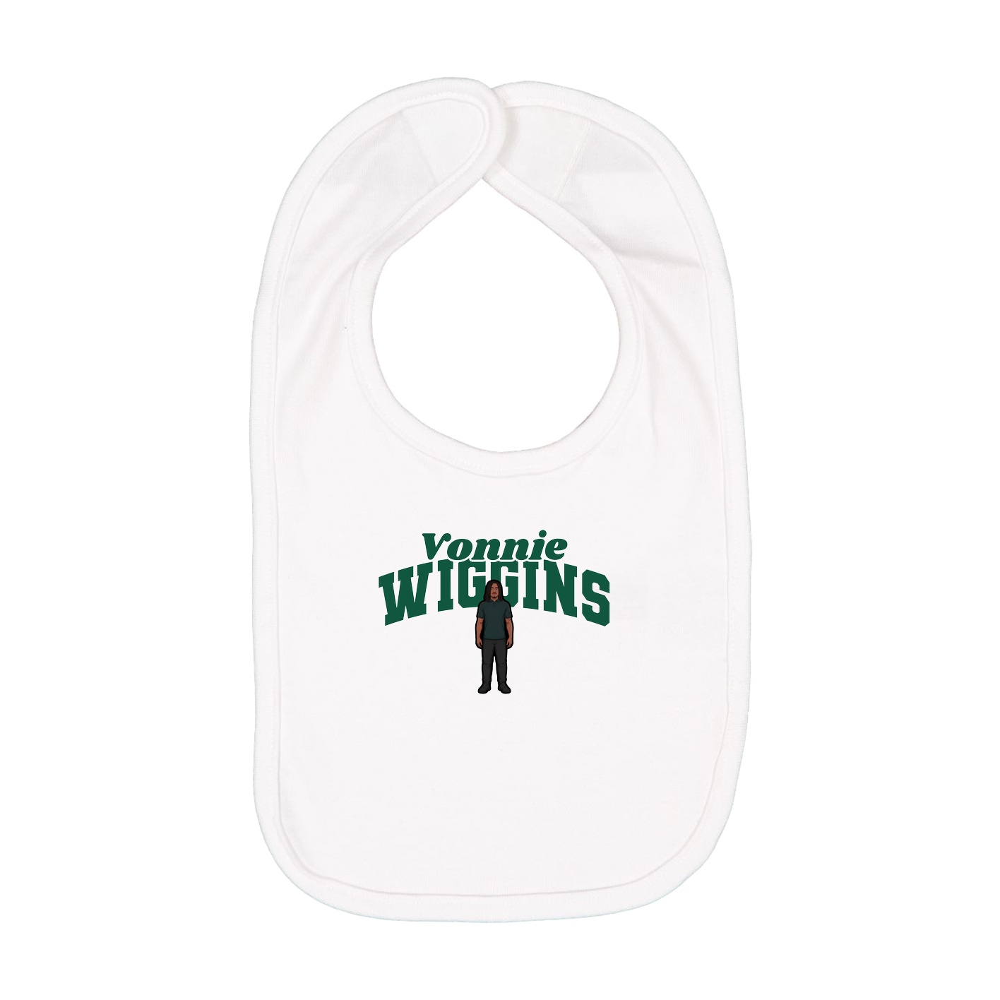 Infant Bib — Signature Arch in White