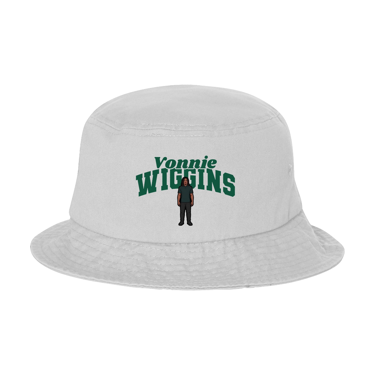 Bucket Cap — Signature Arch in White