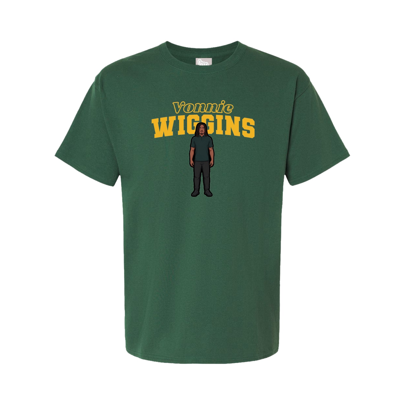 Youth Tee — Name Arch in Green
