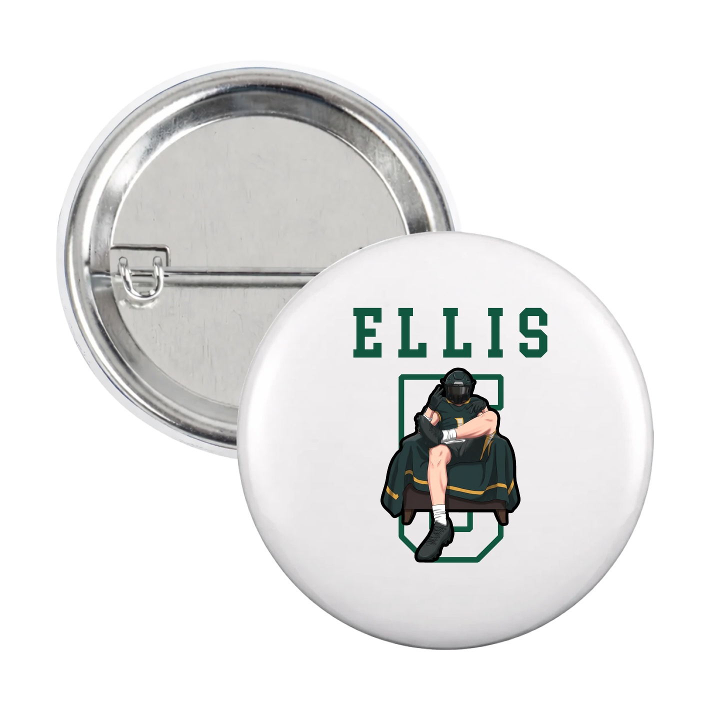 Game Day Button — Shirsey in White