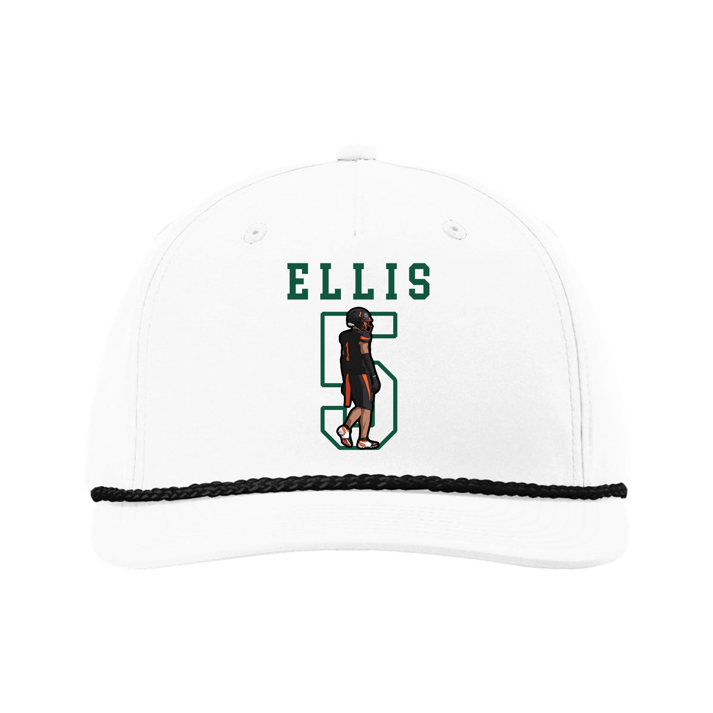 Five-Panel Classic Rope Cap — Shirsey in White