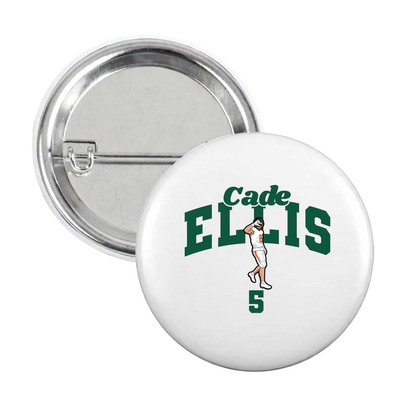 Game Day Button — Signature Arch in White