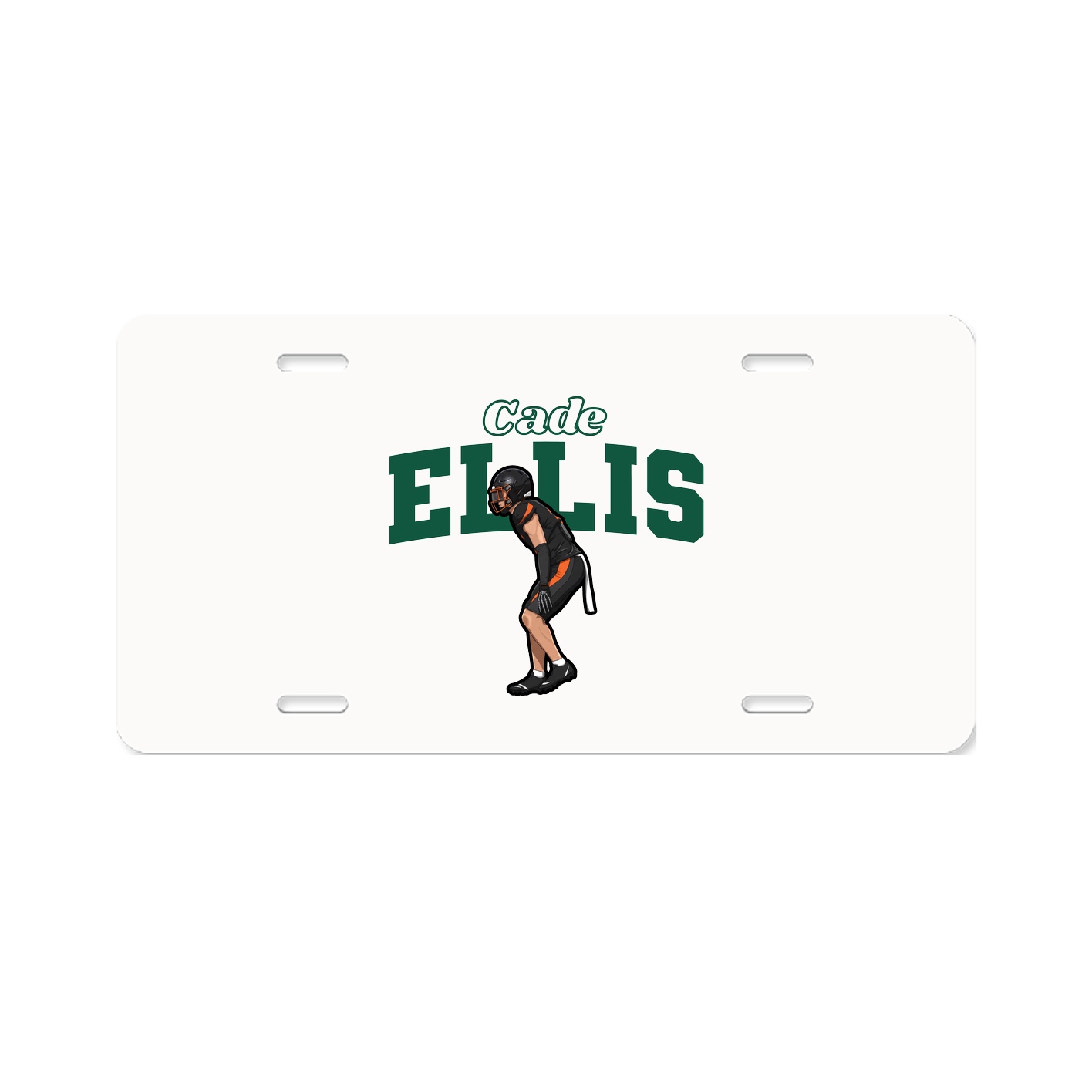 License Plate — Name Arch in Classic
