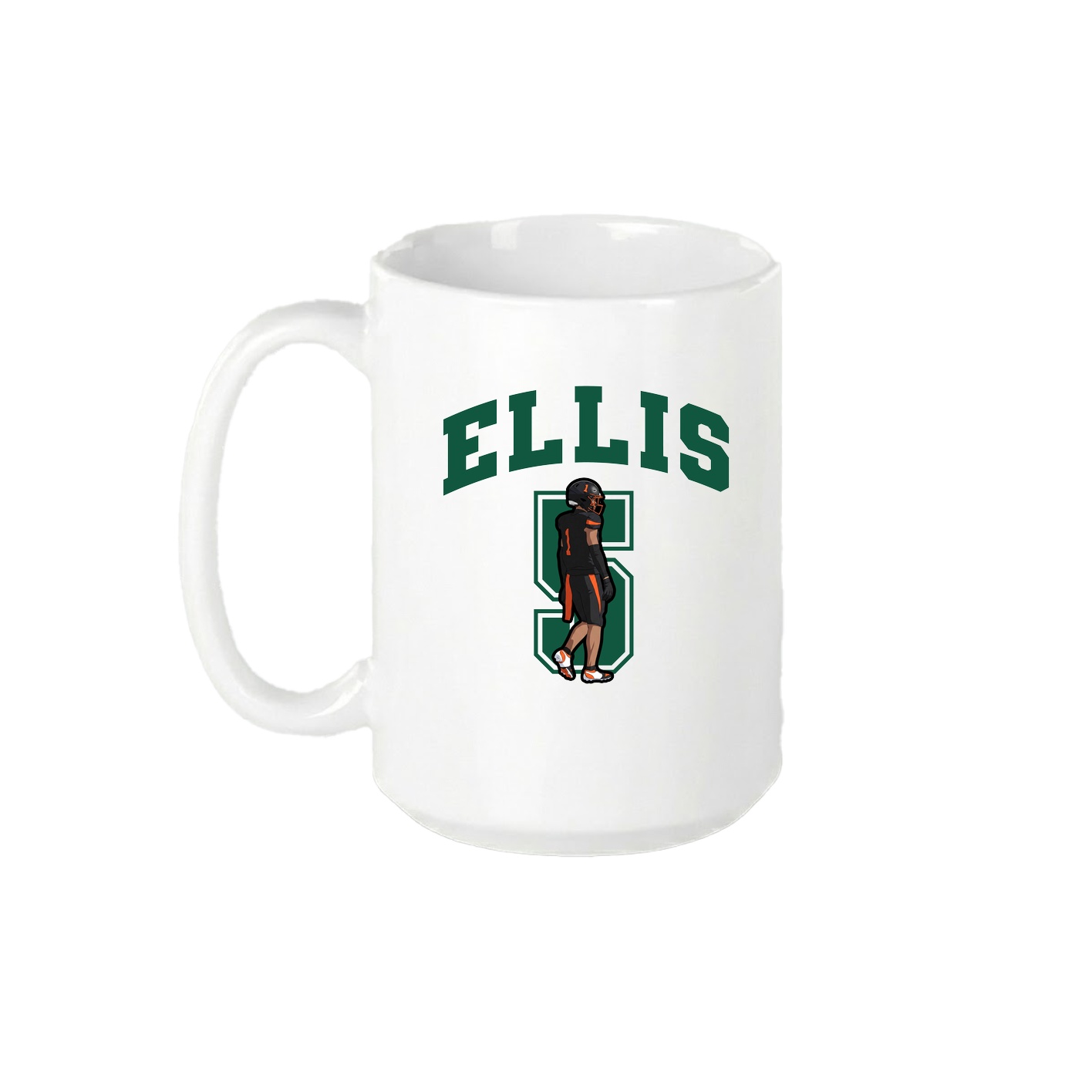 15oz Coffee Mug — Number in White