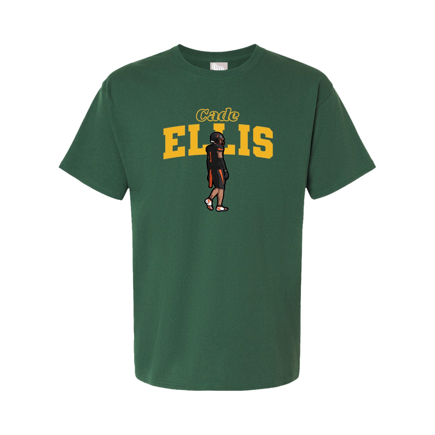 Youth Tee — Name Arch in Green