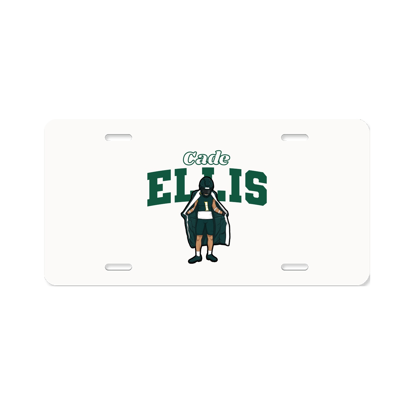 License Plate — Name Arch in Classic