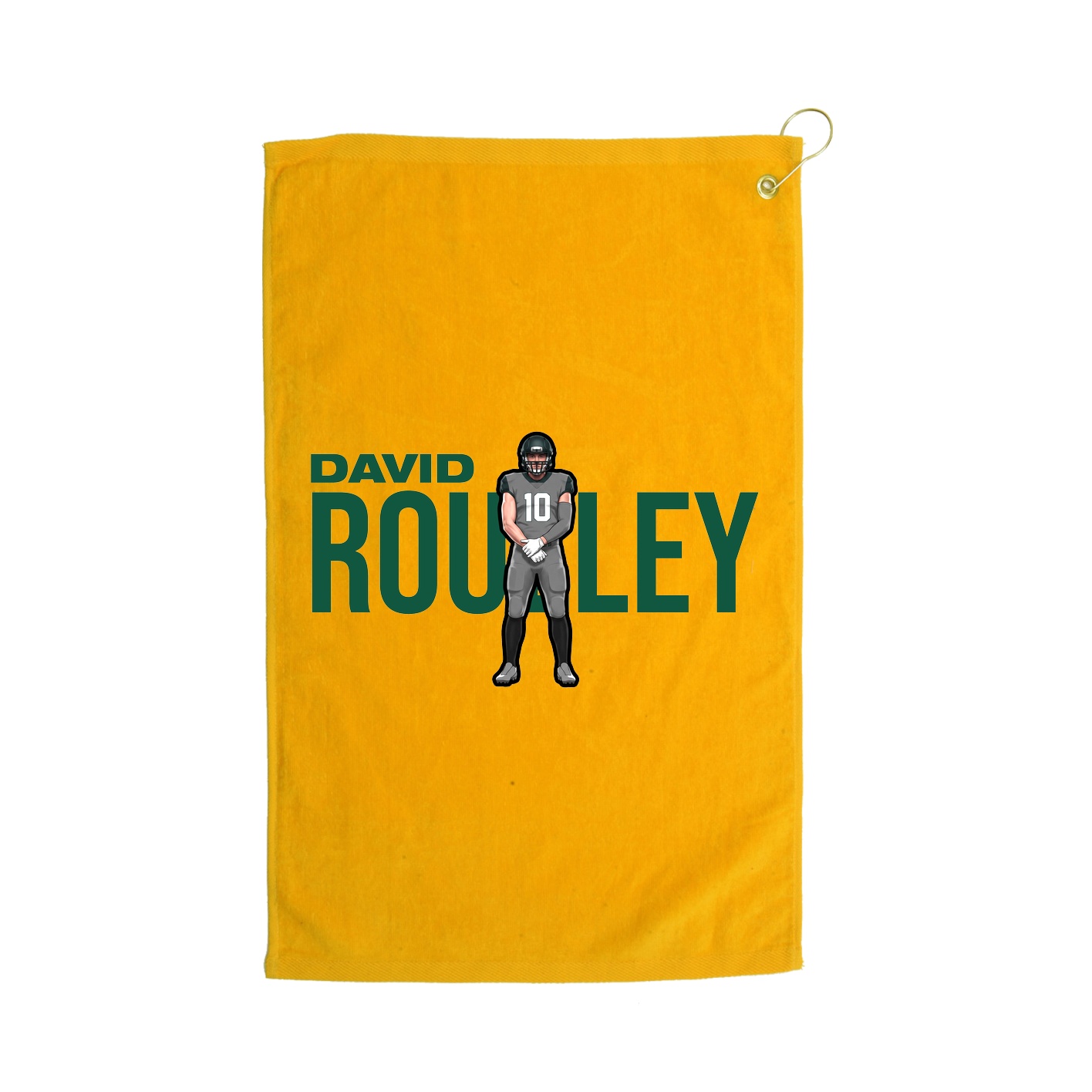 Golf Towel — Player Name in Gold