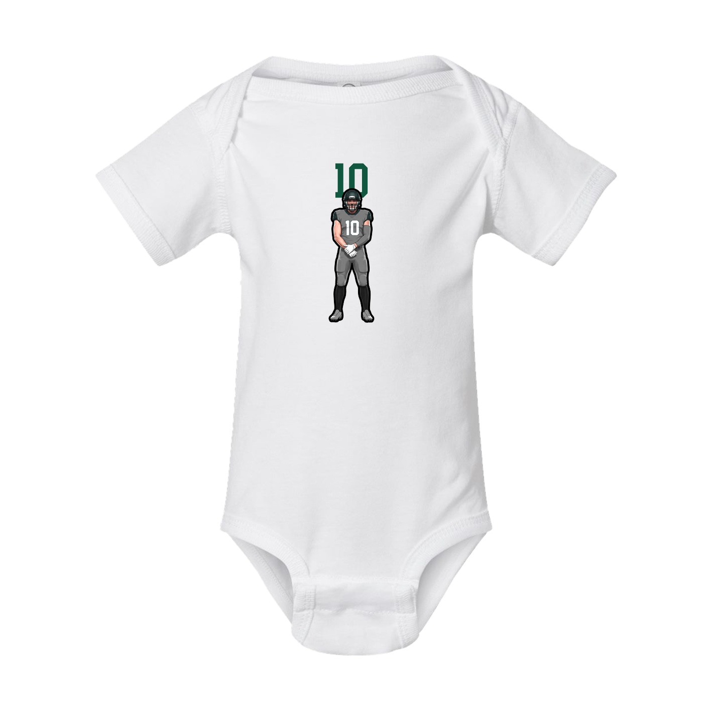 Baby Onesie — Number Top in White