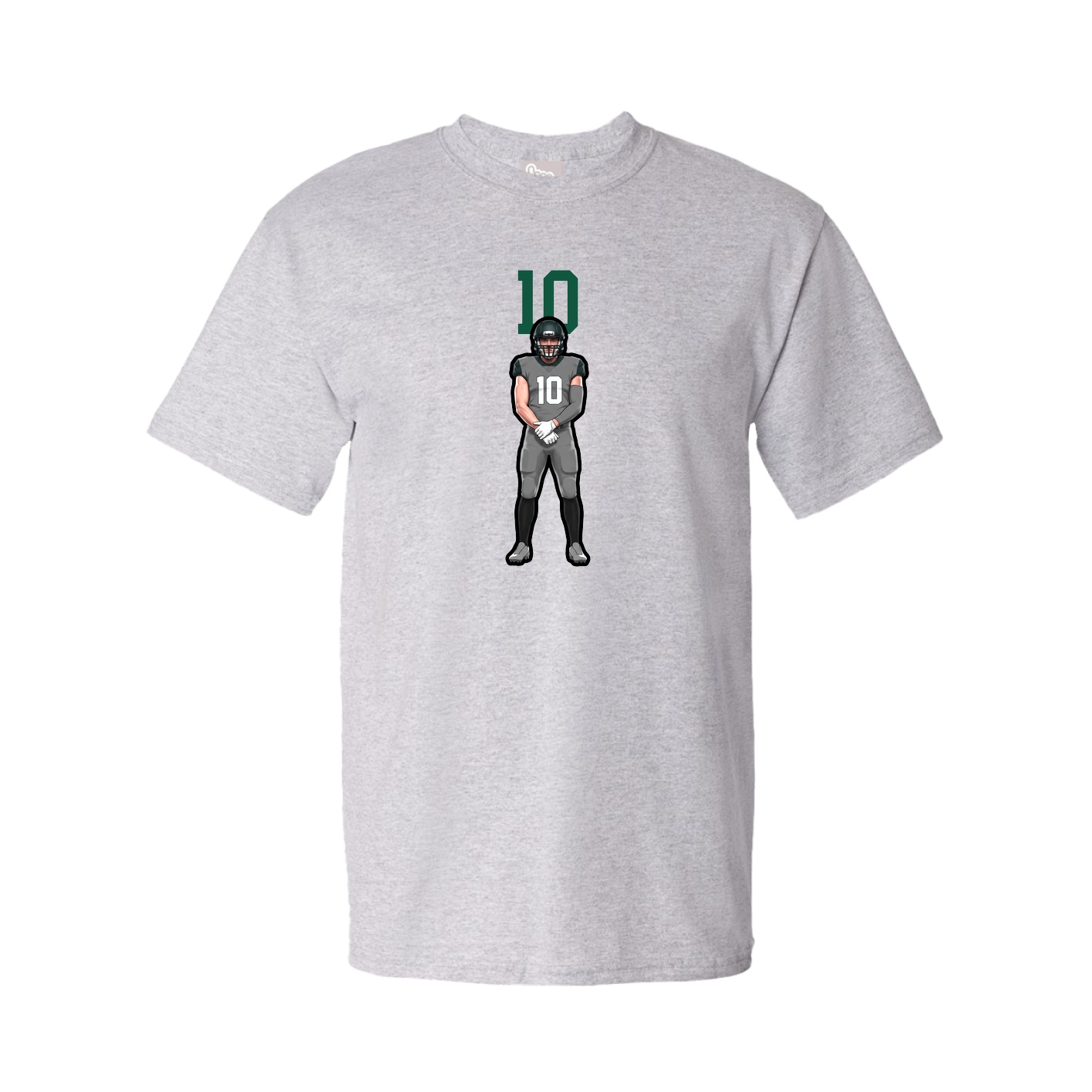 Youth Tee — Number Top in Grey