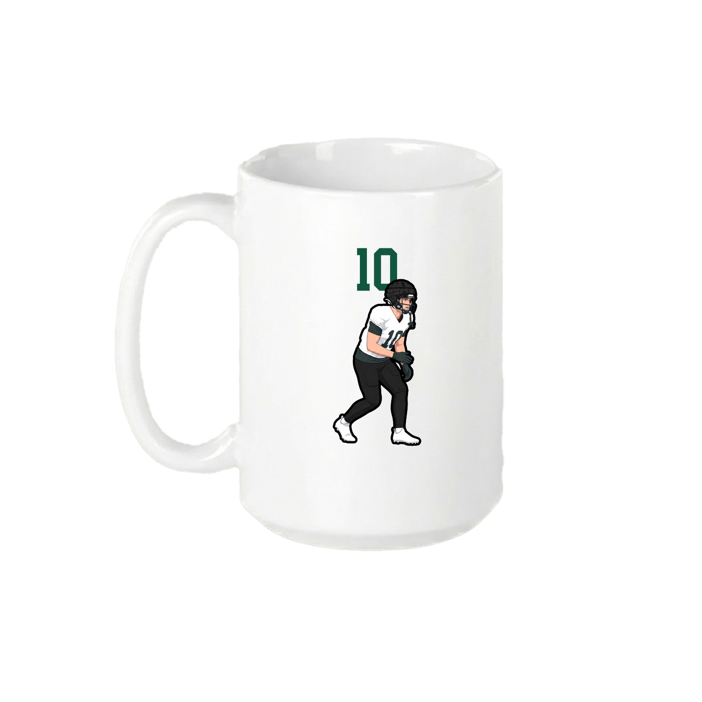 15oz Coffee Mug — Number Top in White