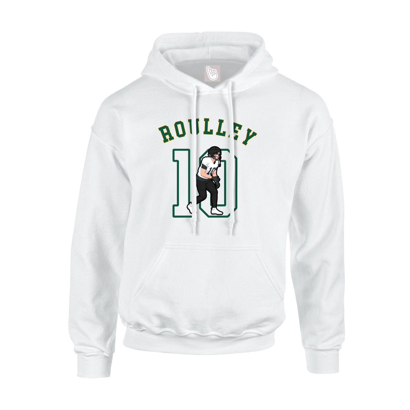 Youth Hoodie — Shirsey Arch in White