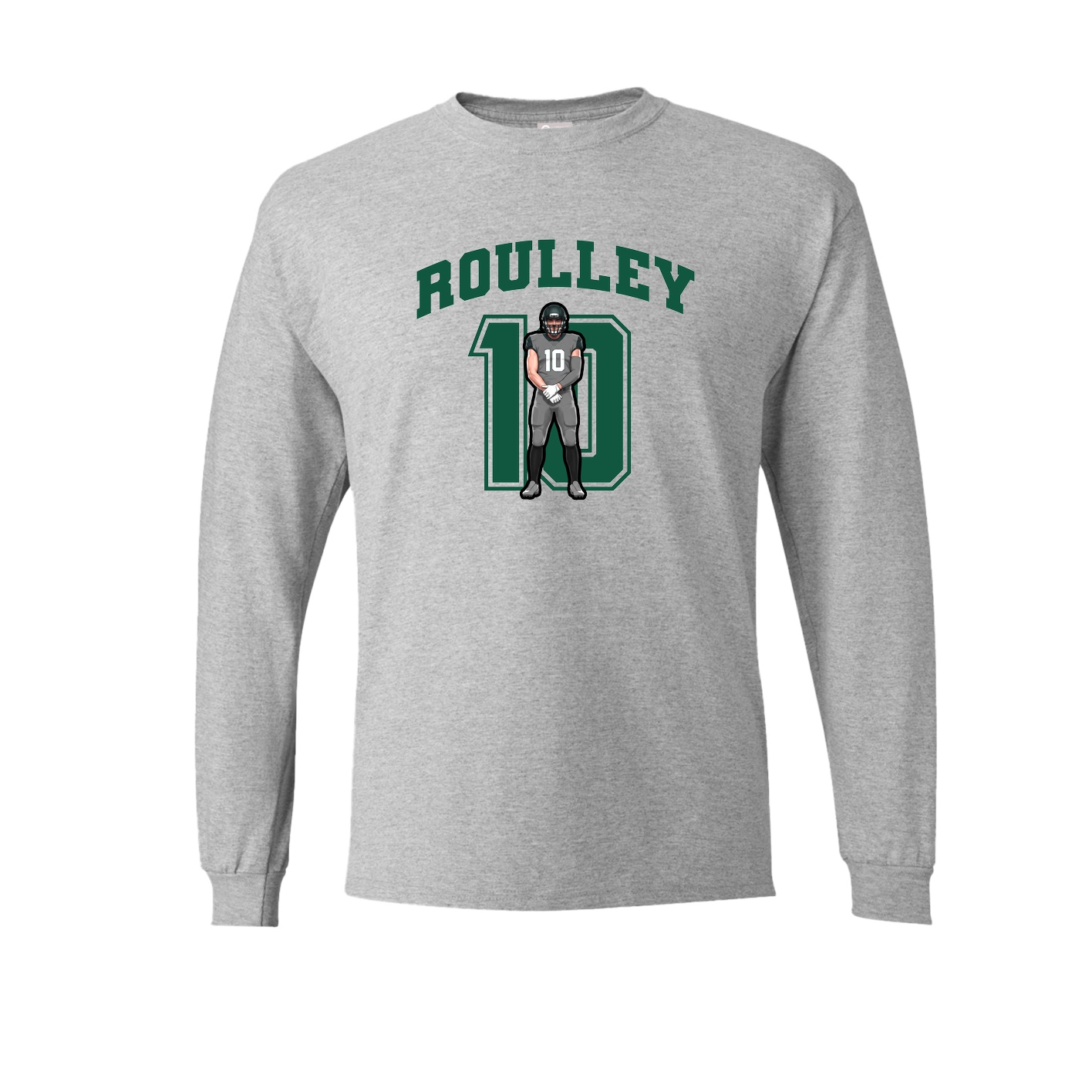 Long Sleeve Tee — Number in Grey