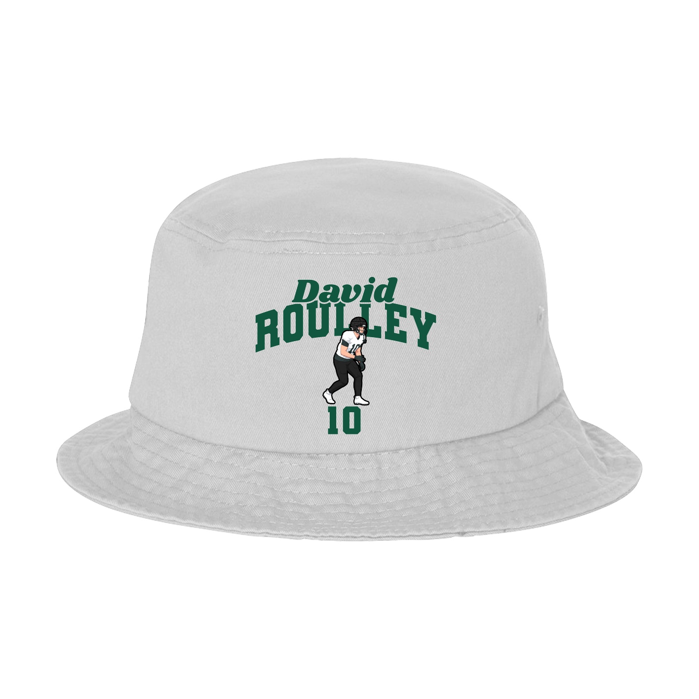 Bucket Cap — Signature Arch in White