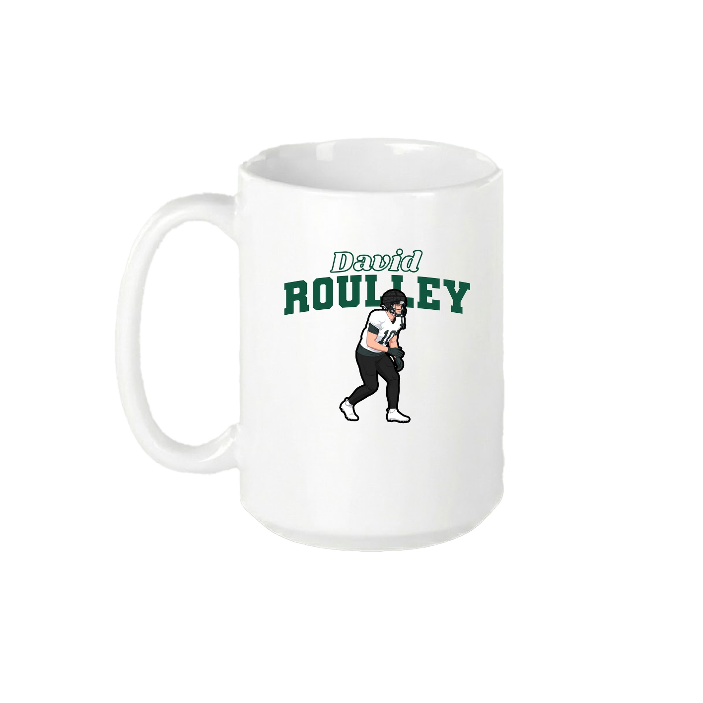 15oz Coffee Mug — Name Arch in White